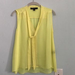 Elizabeth and James Sheer Yellow Top